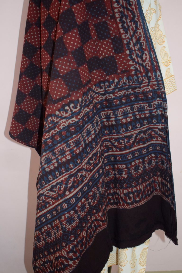 अधुना * Tarapur Print Lugda Fabric 03 – Ecofab